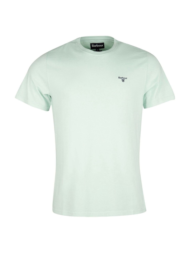 Barbour® Dusty Mint Green Mens Sports T-Shirt - Image 5 of 5