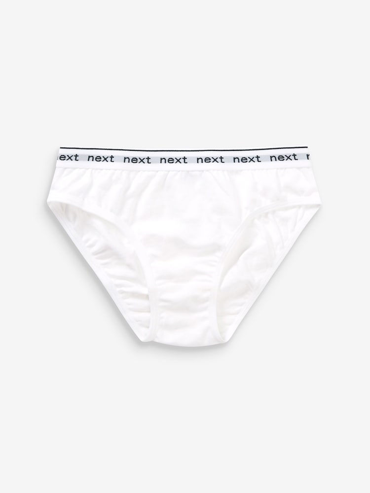Czarne/szare/białe - 7 Pack Bikini Briefs (3-16yrs) - Image 4 of 5