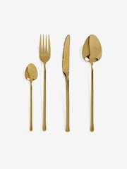 Clarke & Clarke Gold Igneous 16 Piece Cutlery Set - Image 3 of 3