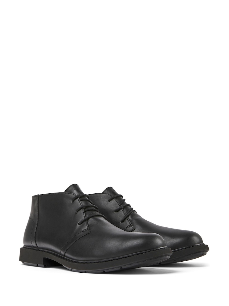 Camper Mens Neuman Leather Ankle Black Boots - Image 2 of 5