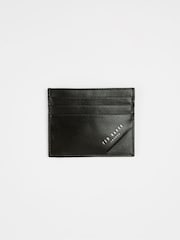 Ted Baker Black Rifle Embossed Corner Leather Cardholder - Image 1 of 3