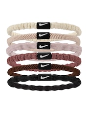 Nike White Flex Hair Tie 6 Pack - Image 1 of 1