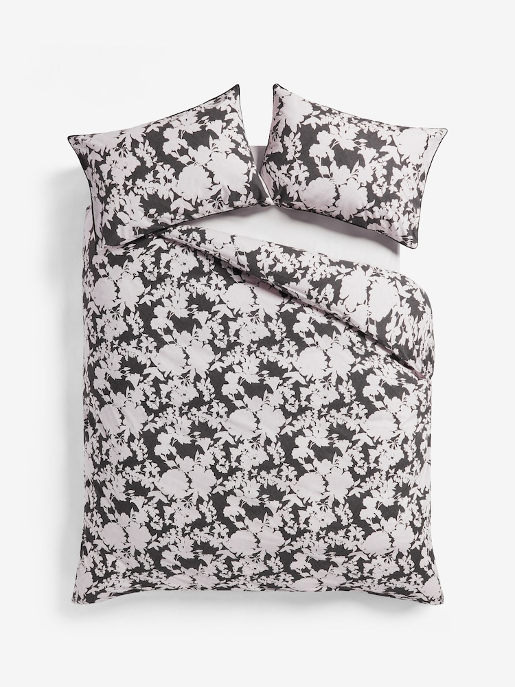 French Connection Charcoal Grey Nakuru Washed 100% Cotton Duvet Cover and Pillowcase Set - Image 3 of 3