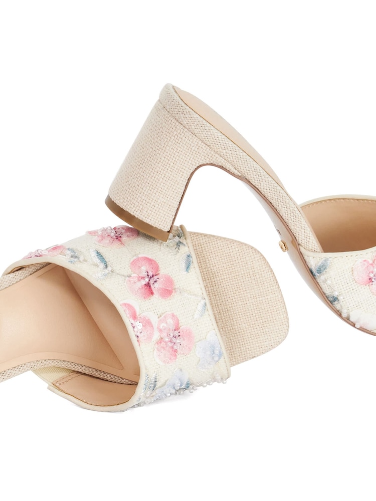 Dune London Natural Madira Heeled Sandals - Image 6 of 6