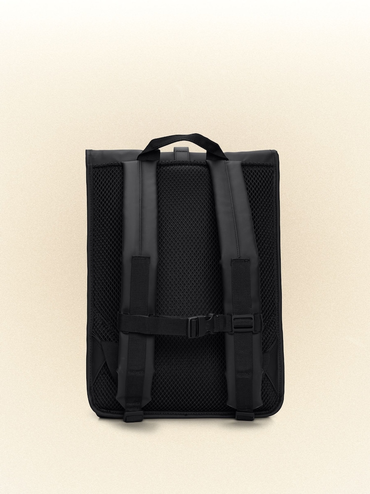 Czarny - Rains Rolltop Rucksack Bag - Image 4 of 5