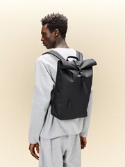 Czarny - Rains Rolltop Rucksack Bag - Image 5 of 5