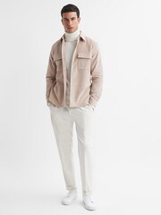 Reiss Stone Colins Corduroy Button-Through Overshirt - Image 3 of 5