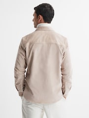 Reiss Stone Colins Corduroy Button-Through Overshirt - Image 5 of 5