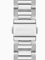 Sekonda Mens Sports 40mm Circuit Chronograph Watch in Two Tone with Stainless Steel Bracelet & Silver Dial - Image 5 of 6