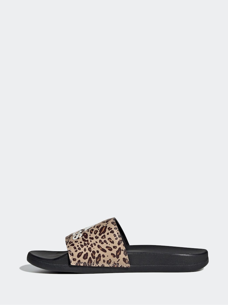 adidas Black Adilette Comfort Slides - Image 2 of 9