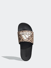 adidas Black Adilette Comfort Slides - Image 6 of 9