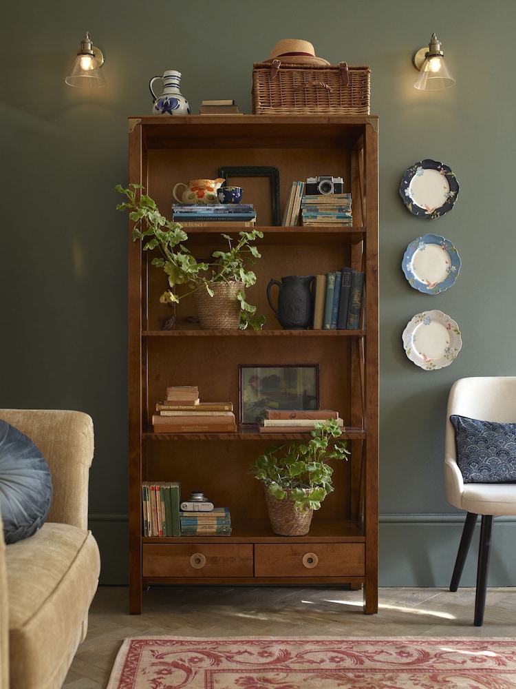 Laura Ashley Honey Gold Balmoral 2 Drawer Single Bookcase - Image 3 of 3 Laura Ashley Honey Gold Balmoral 2 Drawer Single Bookcase - Image 3 of 3