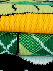 Character Green Pokemon Pikachu Christmas Jumper - Image 8 of 9