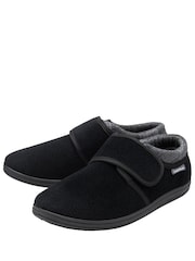 Dunlop Black Touch Fasten Full Slippers - Image 2 of 4