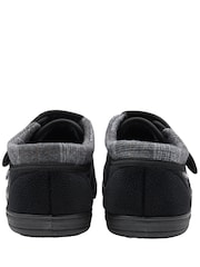 Dunlop Black Touch Fasten Full Slippers - Image 3 of 4