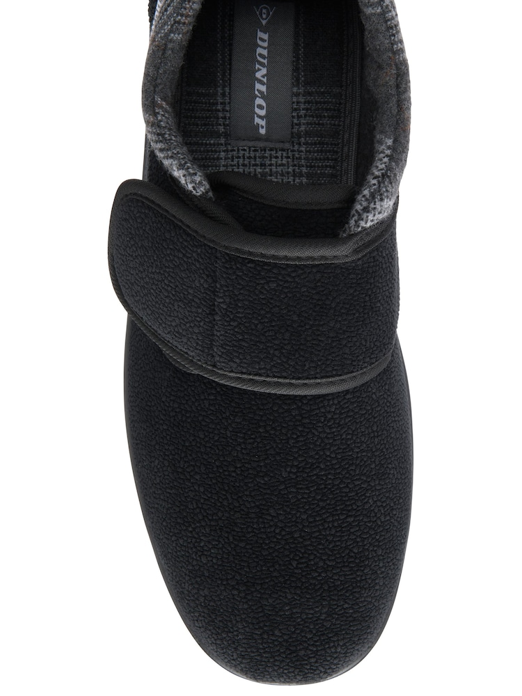 Dunlop Black Touch Fasten Full Slippers - Image 4 of 4