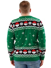 Character Green Pokemon Christmas Jumper - Image 3 of 8