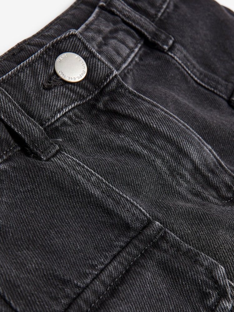 Charcoal Grey 100% Cotton Cargo Skirt (3-16yrs) - Image 5 of 5