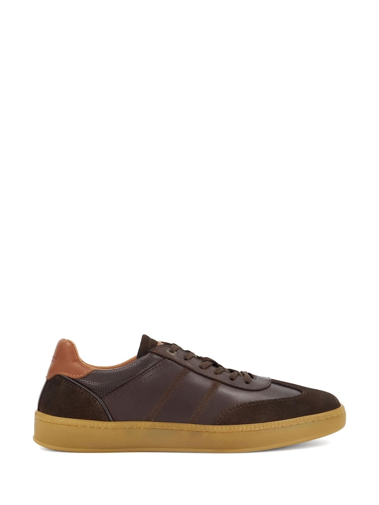 Dune London Brown Theos Trainers - Image 1 of 5