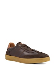 Dune London Brown Theos Trainers - Image 2 of 5