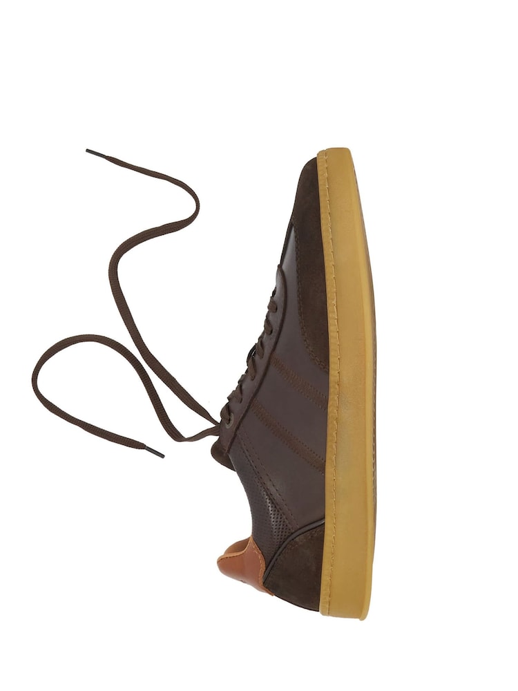 Dune London Brown Theos Trainers - Image 5 of 5