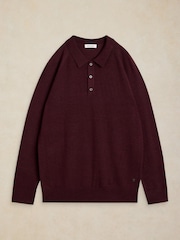 Фіолетовий - White Stuff Сорочка з довгим рукавом Newport Merino Polo - Image 5 of 6