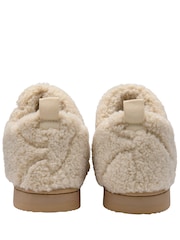 Dunlop Cream Fur Bootee Slippers - Image 3 of 4