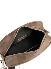 Pavers Brown Adjustable Strap Multi Pocket Cross-Body Bag - Image 7 of 7