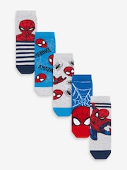 Spiderman License Character Cotton Rich Socks 5 Pack - Image 1 of 6