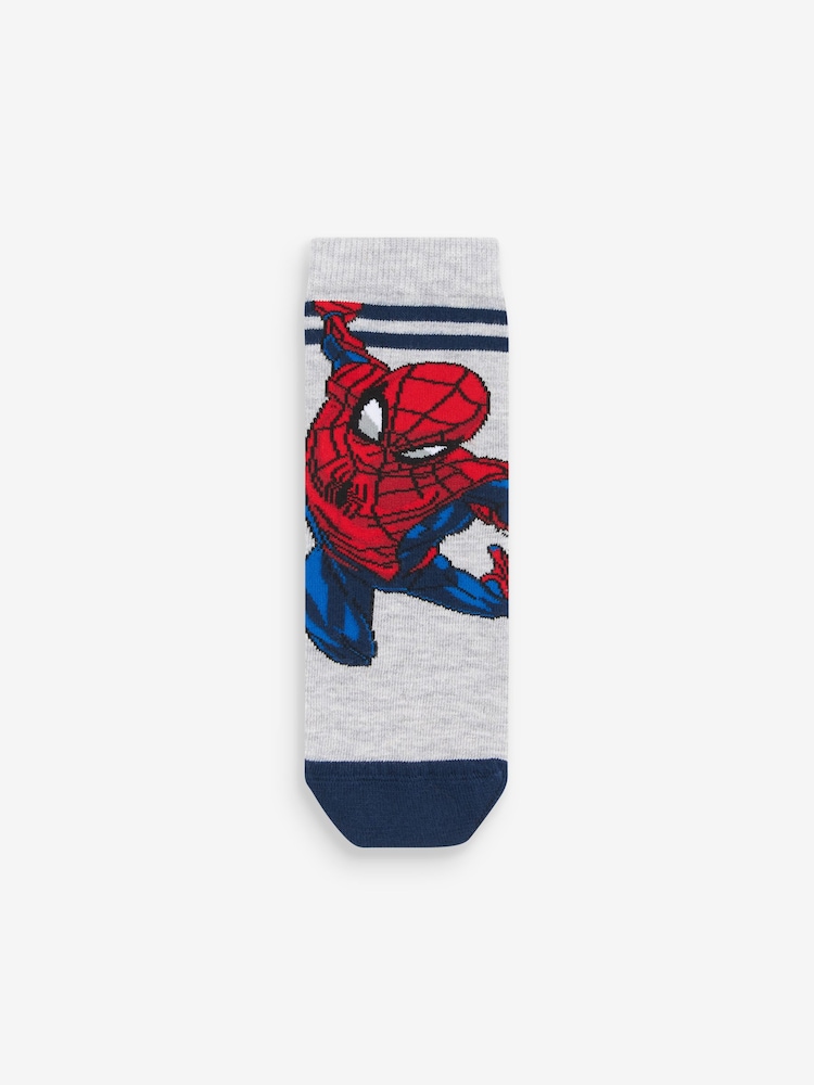 Spiderman License Character Cotton Rich Socks 5 Pack - Image 2 of 6