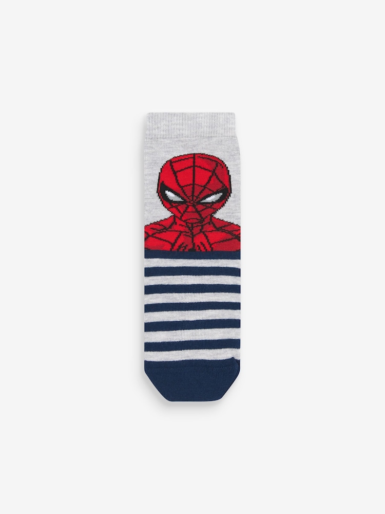 Spiderman License Character Cotton Rich Socks 5 Pack - Image 3 of 6