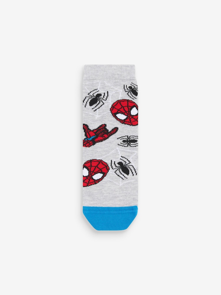 Spiderman License Character Cotton Rich Socks 5 Pack - Image 4 of 6