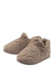 Dunlop Natural Fur Bootee Slippers - Image 2 of 4