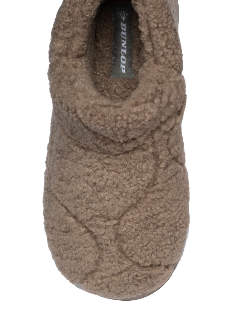 Dunlop Natural Fur Bootee Slippers - Image 4 of 4 Dunlop Natural Fur Bootee Slippers - Image 4 of 4