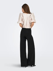 ONLY High Waist Wide Leg Trousers in Super Stretch - 6суретінің 2 суреті
