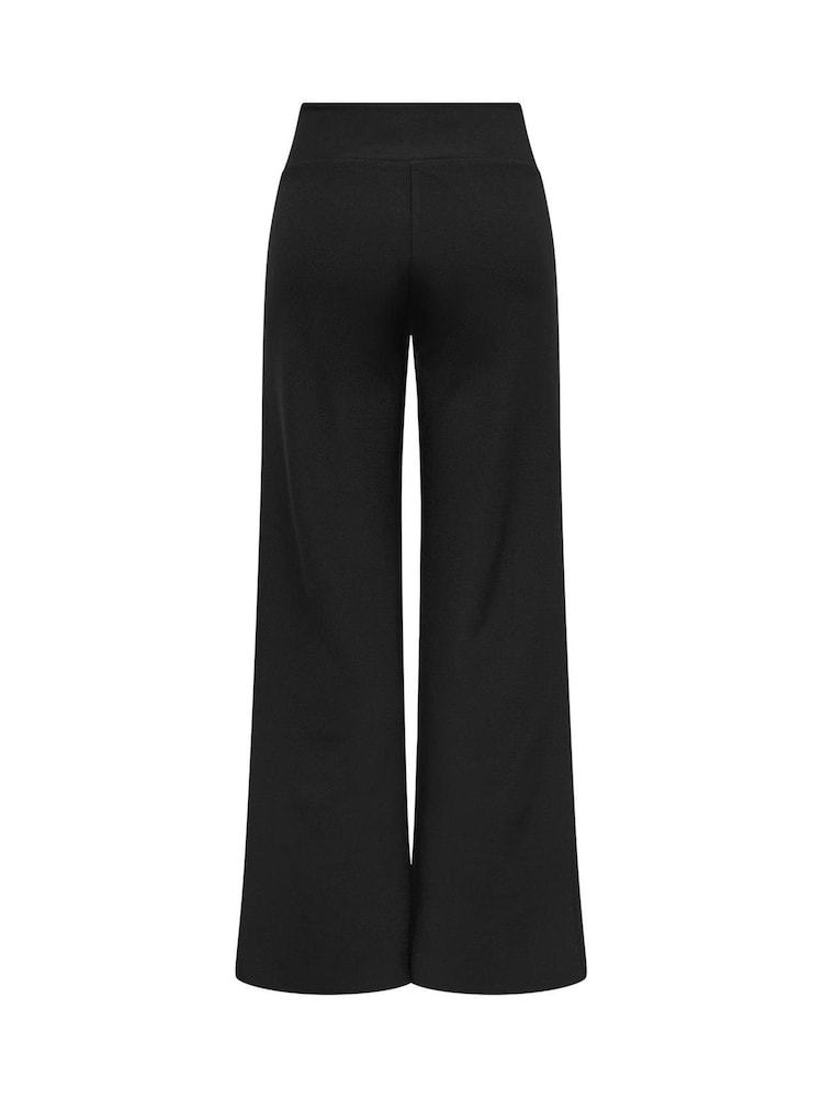 ONLY High Waist Wide Leg Trousers in Super Stretch - 6суретінің 6 суреті