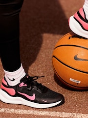 Nike Black/Pink Youth Revolution 7 Trainers - Image 2 of 14