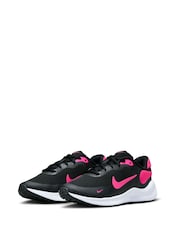 Nike Black/Pink Youth Revolution 7 Trainers - Image 5 of 14