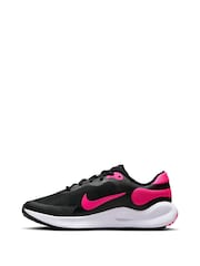 Nike Black/Pink Youth Revolution 7 Trainers - Image 7 of 14