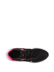 Nike Black/Pink Youth Revolution 7 Trainers - Image 8 of 14