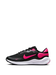 Nike Black/Pink Youth Revolution 7 Trainers - Image 9 of 14