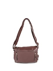 Pavers Chocolate Brown Adjustable Multi-Pocket Handbag - Image 1 of 5