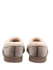 Շագանակագույն - Dunlop Fur Trim Full Ballerina Slippers - Պատկեր 3 4-ից