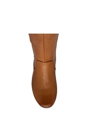 Lotus Brown Leather Wedge Knee-High Boots - Image 4 of 4