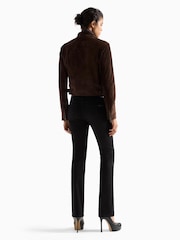 7 For All Mankind Black Calie Nightloom Straight Jeans - Image 2 of 6