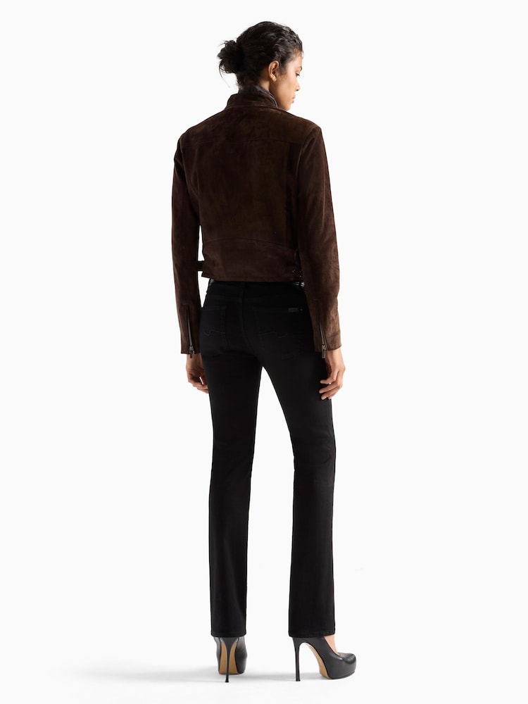 7 For All Mankind Black Calie Nightloom Straight Jeans - Image 2 of 6 7 For All Mankind Black Calie Nightloom Straight Jeans - Image 2 of 6