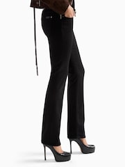 7 For All Mankind Black Calie Nightloom Straight Jeans - Image 4 of 6