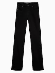 7 For All Mankind Black Calie Nightloom Straight Jeans - Image 6 of 6