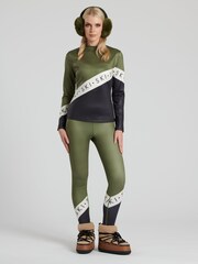 South Beach Green Ski Base Layer Leggings - Image 5 of 5