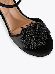 Carvela Black Lucia Platform Embellished Heeled Sandals - Image 4 of 4
